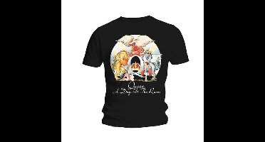 Queen - A Day At The Races Heren T-shirt - M - Zwart