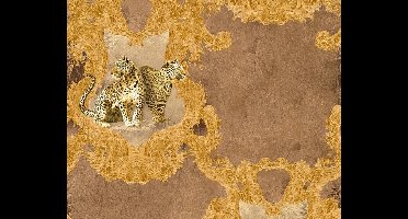 PANTER BEHANG - Beige Bruin - AS Creation Hermitage 10