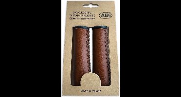 ABI Handvatten set - 120 mm - Kunstleer - Bruin