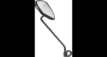 Ergotec Spiegel M-77l Met Lange Arm Links Aluminium Zwart