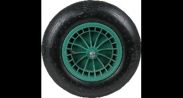 MM Wiel Kunststof Velg Groen As 13 Centimeter