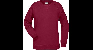 James and Nicholson Dames/dames Raglan Sweatshirt met lange mouwen (Wijn)