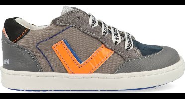 Sneakers | Jongens | Grey Orange | Leer | Shoesme | Maat 27