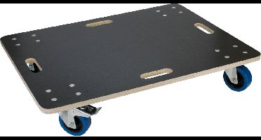 ECD Germany transportserie transportroller met 2x feststellbremse 60x80 cm sebdruckplaat PP-Räder tot 800 kg meubelroller en transporthulp voor verhuizing meubels en zwaar vervoer rollende trolley met remmen praktisch en stevig transportmiddel
