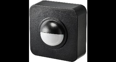 Sygonix SY-5046552 PIR-bewegingsmelder Opbouw (op muur) 120 ° Zwart IP65