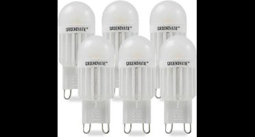 Groenovatie LED Lamp G9 Fitting - 3W - 47x18 mm - Dimbaar - 6-Pack - Warm Wit