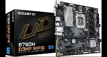 Gigabyte B760M Serie - Moederbord - Micro ATX - DDR5 - WiFi 6