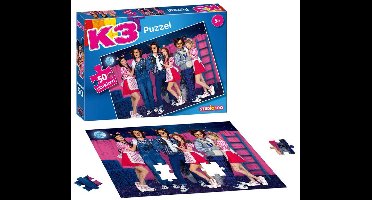K3 - Puzzel - 50 stukjes - De 3 biggetjes en de wolven