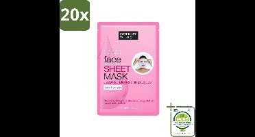 20 x Sence - Tencel - Gezichtsmasker - Hydraterend - 1 Gezichtsmasker - Grootverpakking - Vaatwasstrips - Gezichtsverzorging - Gezichtsmasker - Hydraterend Masker - Tencel Masker - Huidverzorging