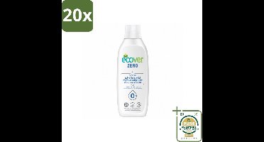 20 x Ecover - Vloeibaar wasmiddel - Wol & Fijnwas - 1 liter - Wasstrips - Wasmiddel Wol - Vloeibaar Wasmiddel - Delicate Stoffen - Zacht Wasmiddel - Koud Wassen