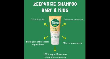 Happy Earth Mini Zeepvrije Shampoo Baby & Kids 100 ml - sulfaatvrij, zonder parabenen, zonder siliconen, hypoallergeen, vegan, voor gevoelige huid