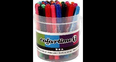 Colortime stift, 5 mm lijn, kleuren assorti, 42 assorti