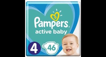 Pampers Active Baby Luiers Maat 4 (9-14 kg) 46 stuks