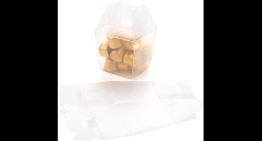 Mini frosted takeaway doos 6 x 5.1 x 5.4 cm (25 stuks)