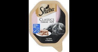 22x Sheba - Classic Paté Zalm - Kattenvoer Natvoer - 85 g