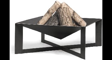 CookKing Vuurschaal 70x70-Cuba - Verschillende modellen verkrijgbaar - Staal - Zwart- Vuurkorf - Vuurschaal BBQ - Vuurschaal voor buiten - Terraskachel - Tuinkachel