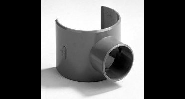 Dyka Zadelstuk PVC grijs 80-75 x 50mm