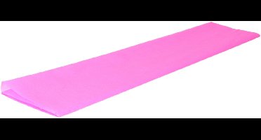 Crepe papier platte vellen - roze - 250 x 50 cm - Knutselen met papier - Knutselspullen