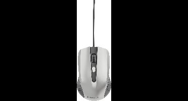 4-knops optische muis, USB, zwart/zilver