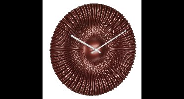 TFA radio gestuurde wandklok - kunststof - koper - Dia 18 cm - rond