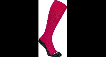 Avento Voetbalsokken - Lang Model - Basic - Fuchsia/Grijs - Maat 41/44