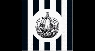 Lunch servetten -Striped pumpkin - PAW Decor - 33x33 cm