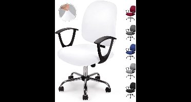 Stoelhoezen- Stoelbeschermers-Bureaustoelen computer Stoel Draaistoel-Geen Stoelen-1 Stks-Wit
