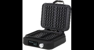 Camry CR 3086 - Wafelijzer - 2200W - Wafelmaker Met LED Display & Timer - 6 Bruiningsniveaus