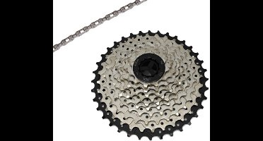 Bundeldeal: 11-36T 10 speed cassette + 116l Ketting