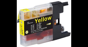 Cartridge Geschikt voor Brother LC-1220 / LC-1240 XL | 1x Geel Geschikt Voor Brother MFC J625DW - MFC J430W - DCP J925W - DCP J725W