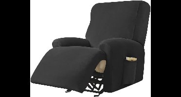 Stoelhoezen- Stoelbeschermers-effen fluwelen relaxfauteuil hoezen 4 stuks
