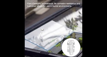 KARZO - Acrylaat Schroefset M3 x 25 mm - Transparant - 30 Sets Ronde Phillips Schroeven met Moeren