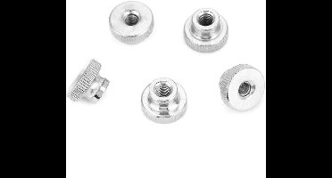 KARZO - Moletée D'Écrou Handgreep van Carbon Staal | M6 (5 stuks) | Bevestiging voor M3 M4 M5 M8 M10