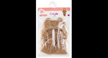 Corolle poppenkostuum bruin berenpakje 36cm zachte onesie.