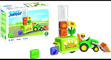 PLAYMOBIL JUNIOR: Tractor met leuke plantenbak - 71773