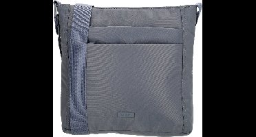 Beagles Duomo Schoudertas - Crossbody - Veiligheidsrits - Safety Zipper - Praktische Indeling - Verstelbare Schouderband - Jeansblauw