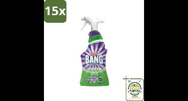 15 x Cillit Bang – Schoonmaakspray – Universal Ontvetter – 750 ml - Grootverpakking - Schoonmaakspray Kalk - Ontvetter - Reinigingsspray - Cillit Bang Power Cleaner - Reinigingsspray Ontvetter
