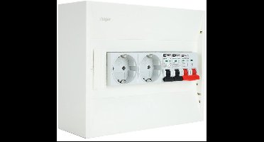 EMAT PV-verdeler 2x B16 groep 2x WCD en hoofdschakelaar (PV0003)