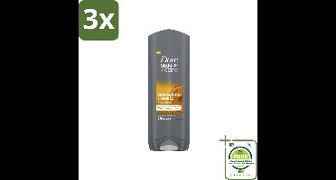 3 x Dove – Douchegel – Men+Care Sandalwood & Vanilla – 250 ml - Grootverpakking - Douchegel Voor Mannen - Huidverzorging - Reiniging Voor Mannen - Hydraterende Douchegel - Sandelhout En Vanille