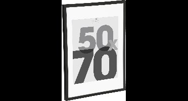 Atmosphera Créateur d'intérieur® Fotokader - 50 X 70 cm - MDF - Zwart - Met Passe-Partout