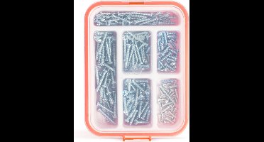 Handy - Zelftappende Schroeven Assortiment - 3,5mm,4mm,5mm - Zelftappers Schroeven Set - 210 Stuks