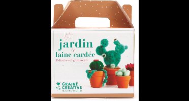 Graine Creative viltpakket woltuin cactussen naaldvilten creatief speelgoed.