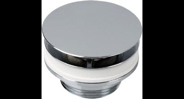 Plieger afvoerplug met push open 5/4 v kraan chroom