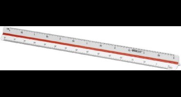 Westcott schaalstok - 30cm - schaal 1:2,5/5/10/20/50/100 - AC-E10164