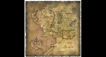 WETA Workshop Lord of the Rings Art Print Parchment Map of Middle-earth 59 x 30 cm Poster & Wallscrolls