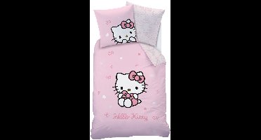 Hello Kitty & Friends Dekbedovertrek Cute - 140 x 200 + 63 x 63 cm - Katoen