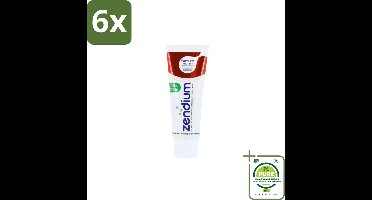 Zendium – Tandpasta – Tandvlees Protect – 75 ml - Voordeelverpakking - 6 stuks - Tandvleesbescherming - Gevoelig tandvlees