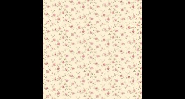 Noordwand Miniatures 2 Behang G67888 Kleine Rode Bloemetjes – Fijn Bloemen Behang – Landelijke Stijl – Rood