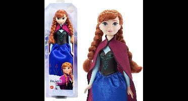 Disney Frozen Anna Pop - Inclusief Afneembare Cape en Rok - Disney Prinses Speelgoed