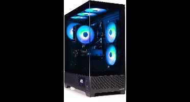 AMD Ryzen 5 7500X3D - Radeon RX 9070 XT 16GB - 32GB DDR5 RAM - 1TB SSD - WiFi 6 / Bluetooth 5.4 - Aquariumcase met Temperatuur Display en aRGB Towercooler - Gamdias Atlas M1